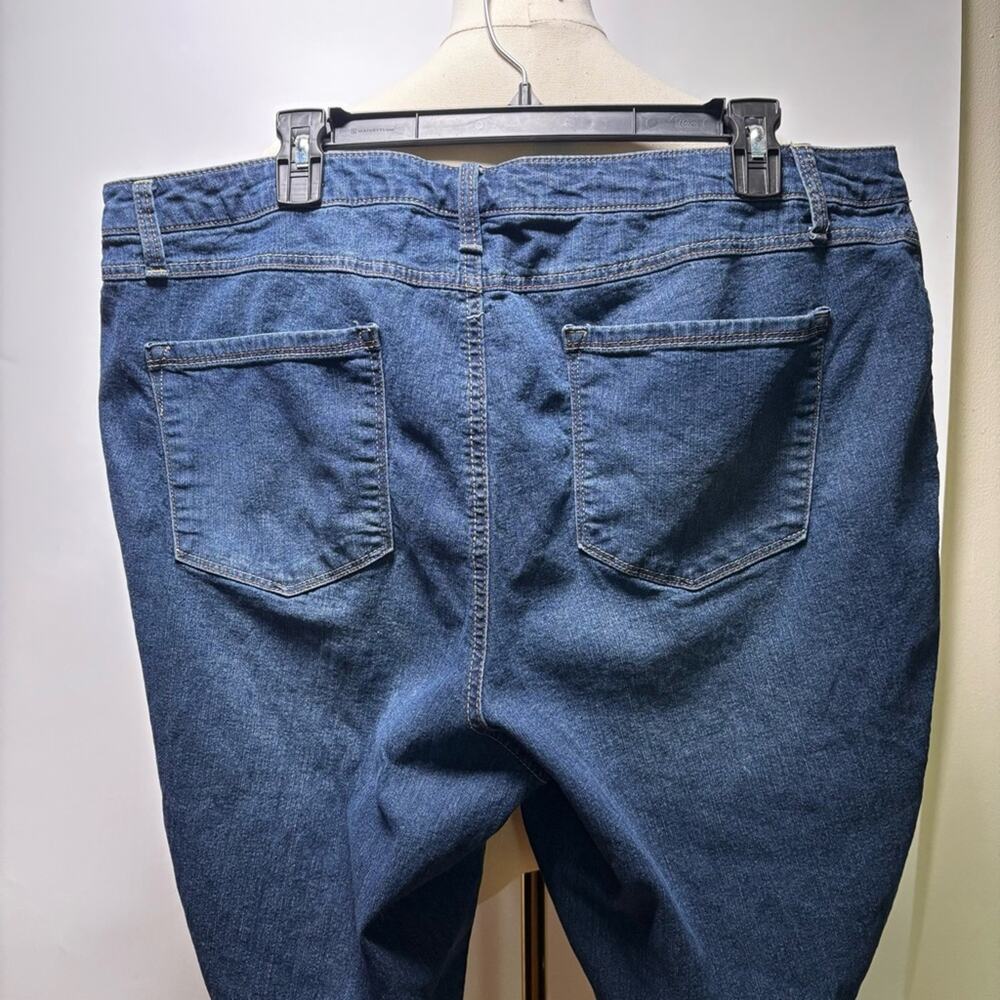 A3 Denim Blue Women's Cropped Jeans Size 22W - Picture 4 of 9